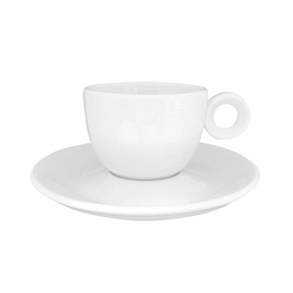 Rondo Koffie 15 cl. SET, effen en kopje met witte binnenzijde en zwarte buitenzijde Rondo Koffie 15 cl. SET, effen en kopje met witte binnenzijde en zwarte buitenzijde